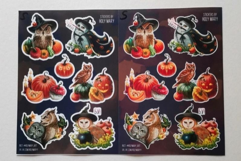 Как напечатать стикеры и открытки — советы для художников