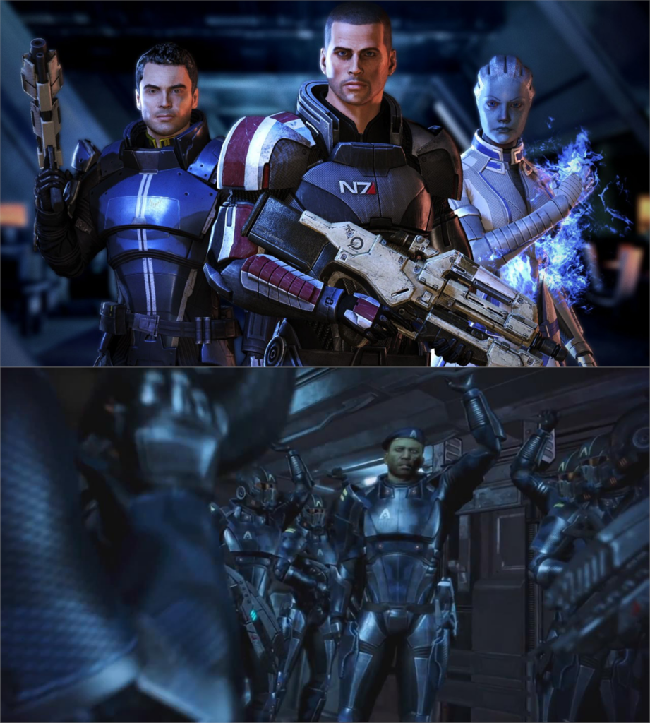 Дизайн главных героев в Mass Effect 3 