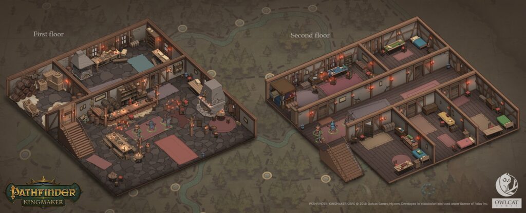 Арт-лид: что это за профессия и как ее освоить? 1 Концепт таверны для Pathfinder: Kingmaker