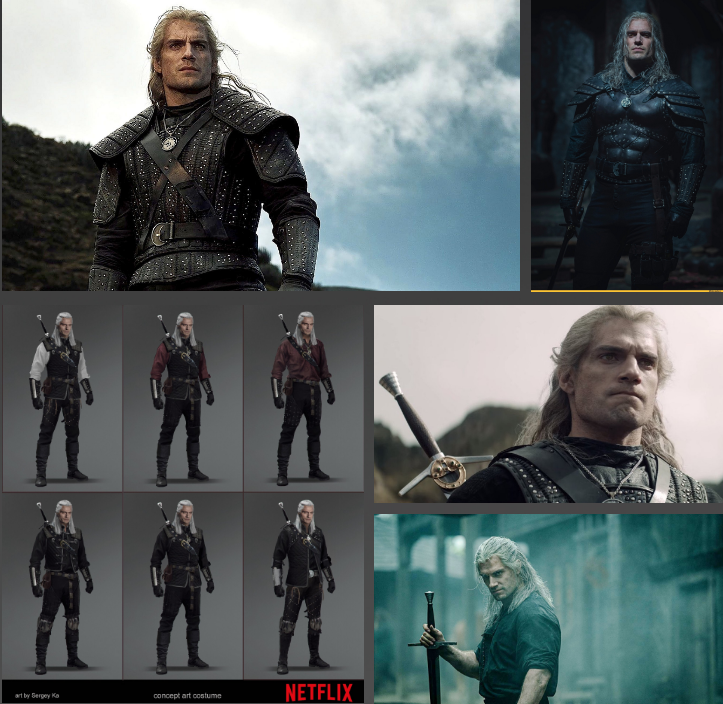 Профессия художника в кино: особенности, пайплайн и отличия от геймдева 17 Геральт и его костюм в киношном Ведьмаке
