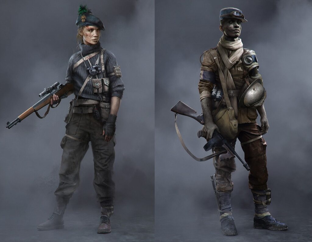 Профессия художника в кино: особенности, пайплайн и отличия от геймдева 14 Концепты солдат из Battlefield V