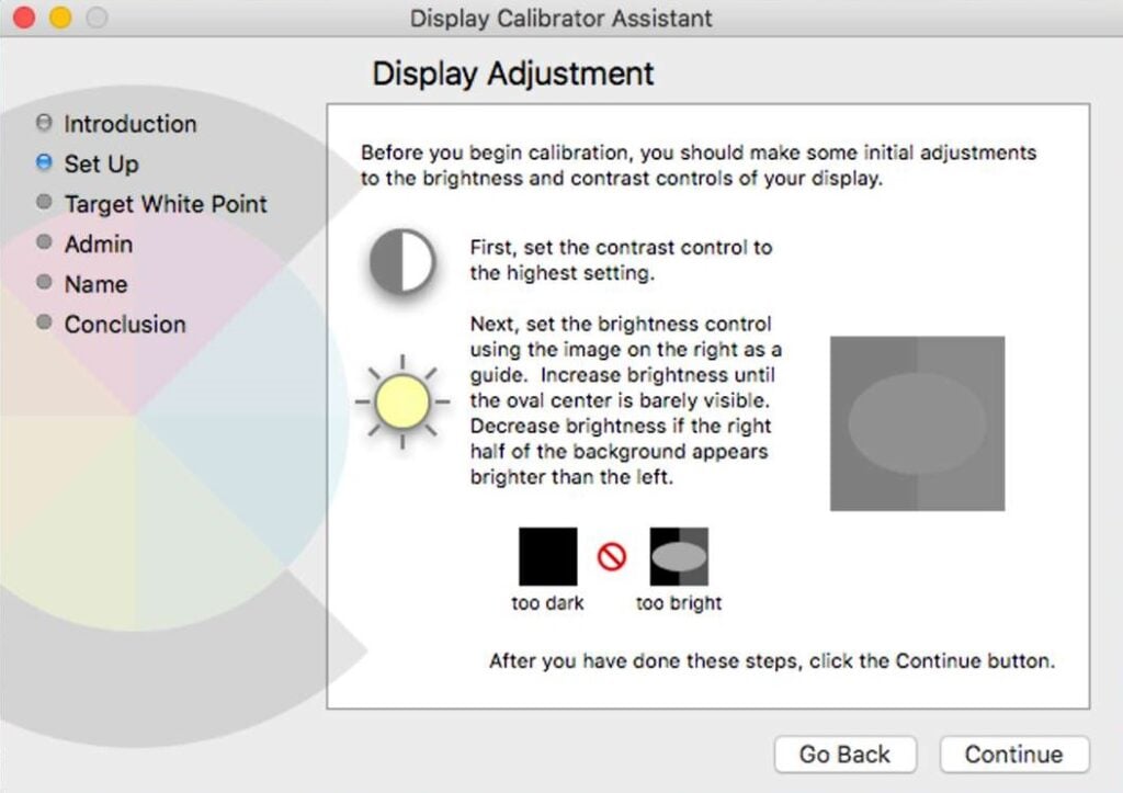 Настройка цветов монитора на MacOS