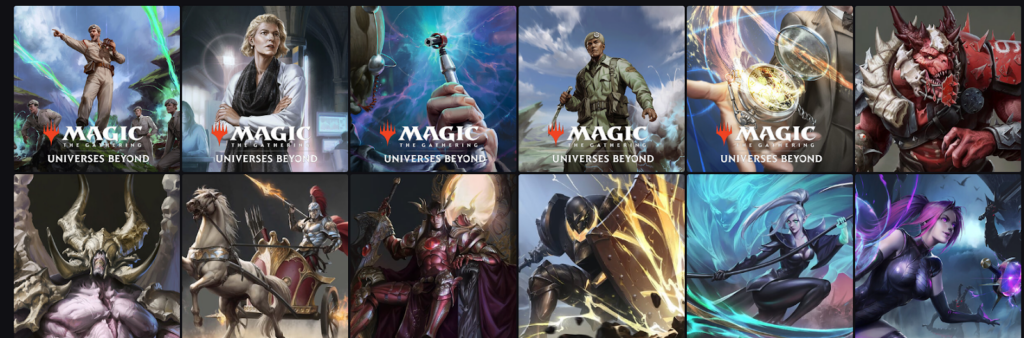 Пример портфолио на Artstation