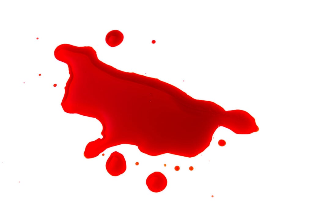 Артериальная кровь на рисунке