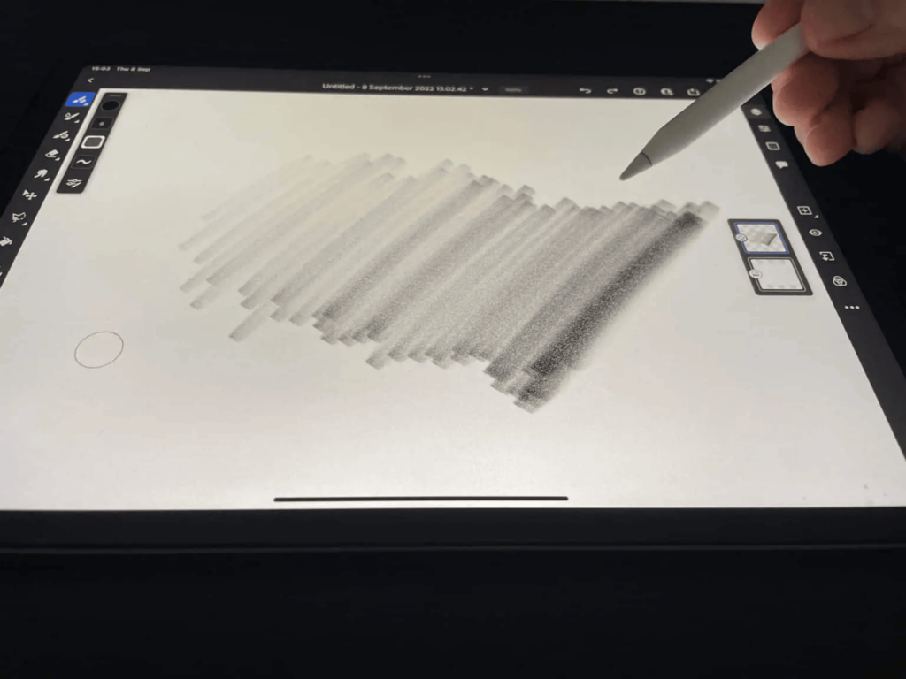 Чувствительность к наклону планшета для рисования