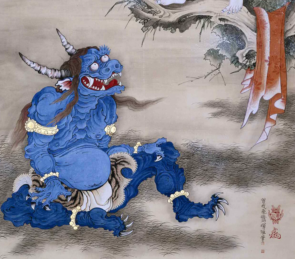 Обычный демон из японской мифологии