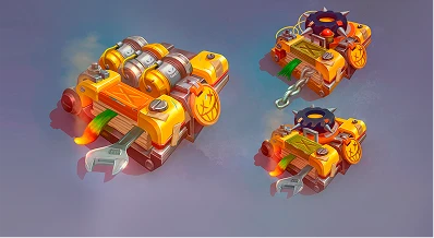 Пропс в стиле игрового проекта (ECG) 1 Пропс в стиле игрового проекта (ECG)